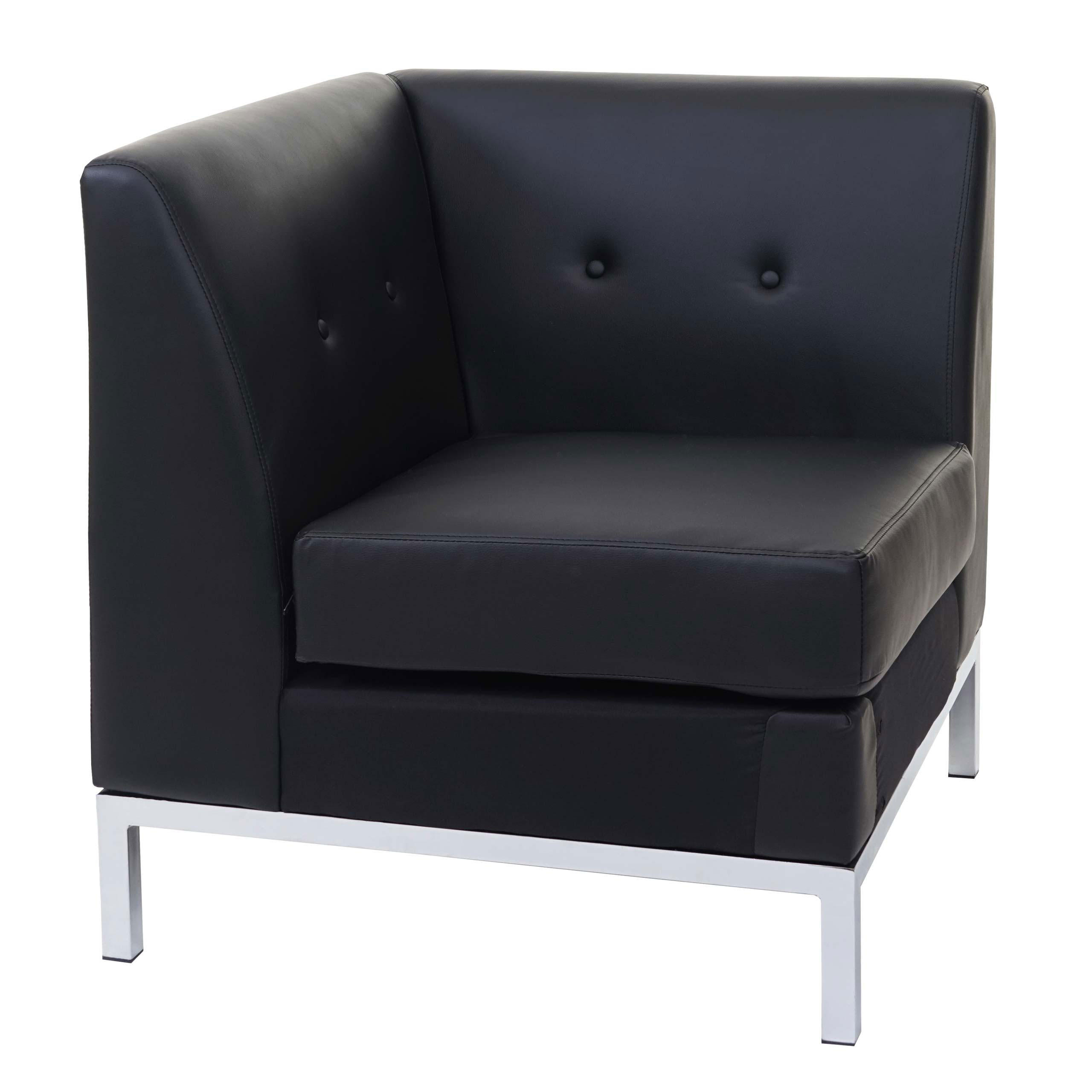 SESSEL ERWEITERBAR Schwarz - Schwarz, Textil (72/82/72cm) - MCW