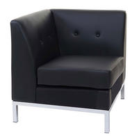 SESSEL ERWEITERBAR Schwarz - Schwarz, Textil (72/82/72cm) - MCW