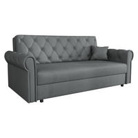 SCHLAFSOFA Viva Roma IV - Schwarz/Graphitfarben, Holz/Textil (188/85/98cm) - MIRJAN24
