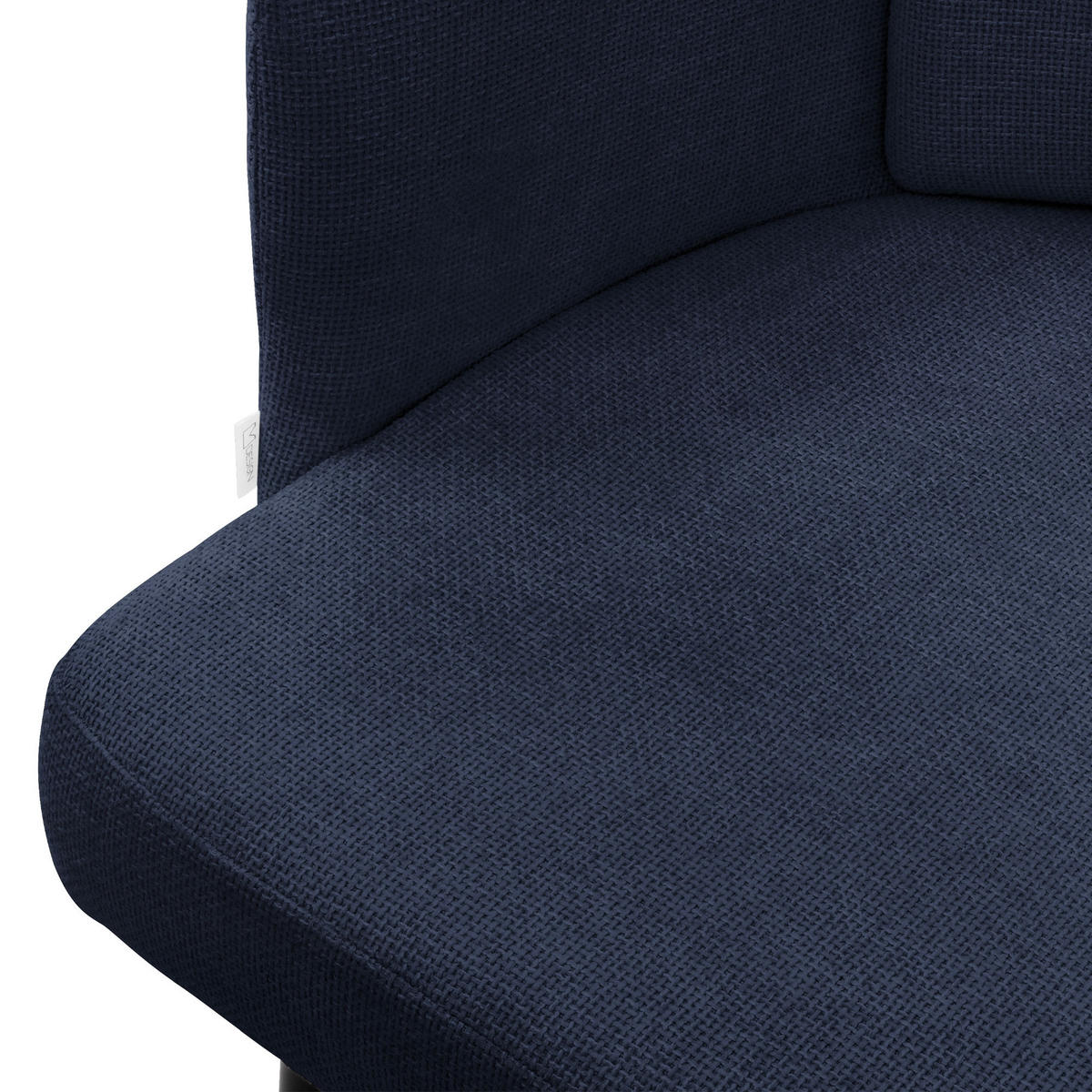 ESSZIMMERSTUHL Dunkelblau mit Stoffbezug - Schwarz/Dunkelblau, Textil/Metall (59/86/59cm) - ML-DESIGN