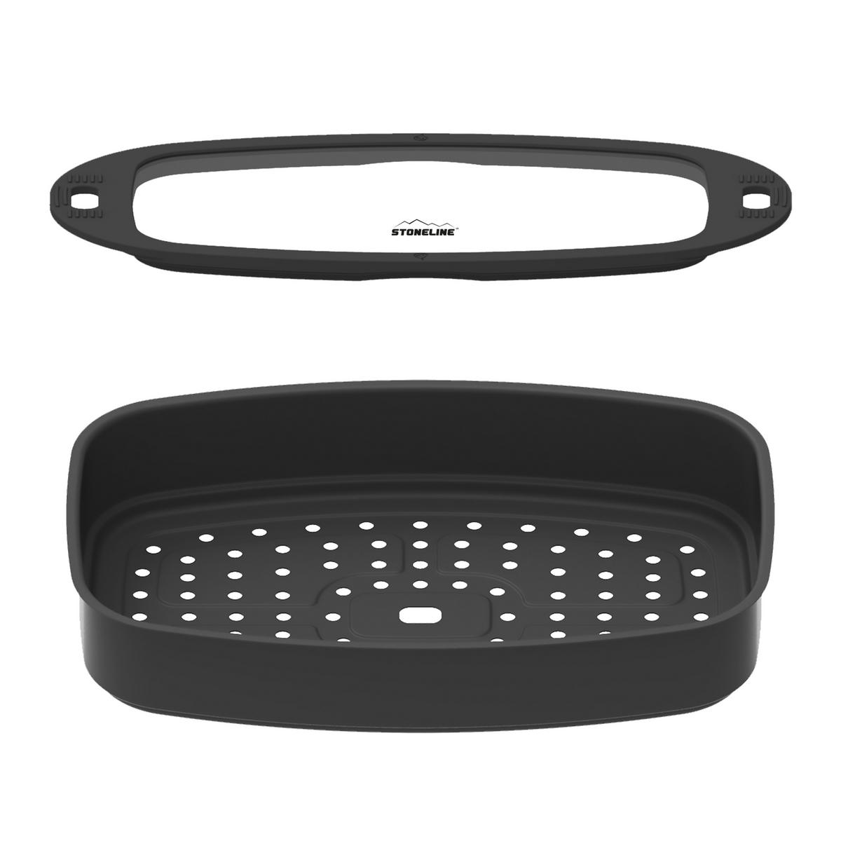 MULTIFUNKTIONALES BRÄTER- UND BACK-SET 5-TEILIG - Grau, Metall (42/39/11cm) - Stoneline