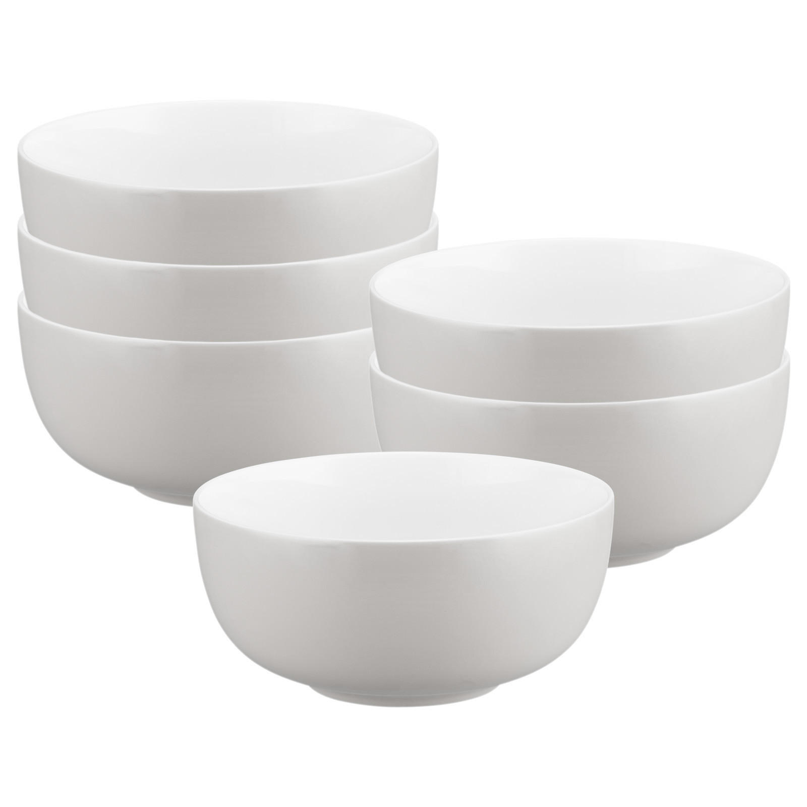 MÜSLISCHALEN Liberty Pure Colors New Grey ø 15 cm 6er Set - Grau, Keramik (15cm) - Seltmann Weiden