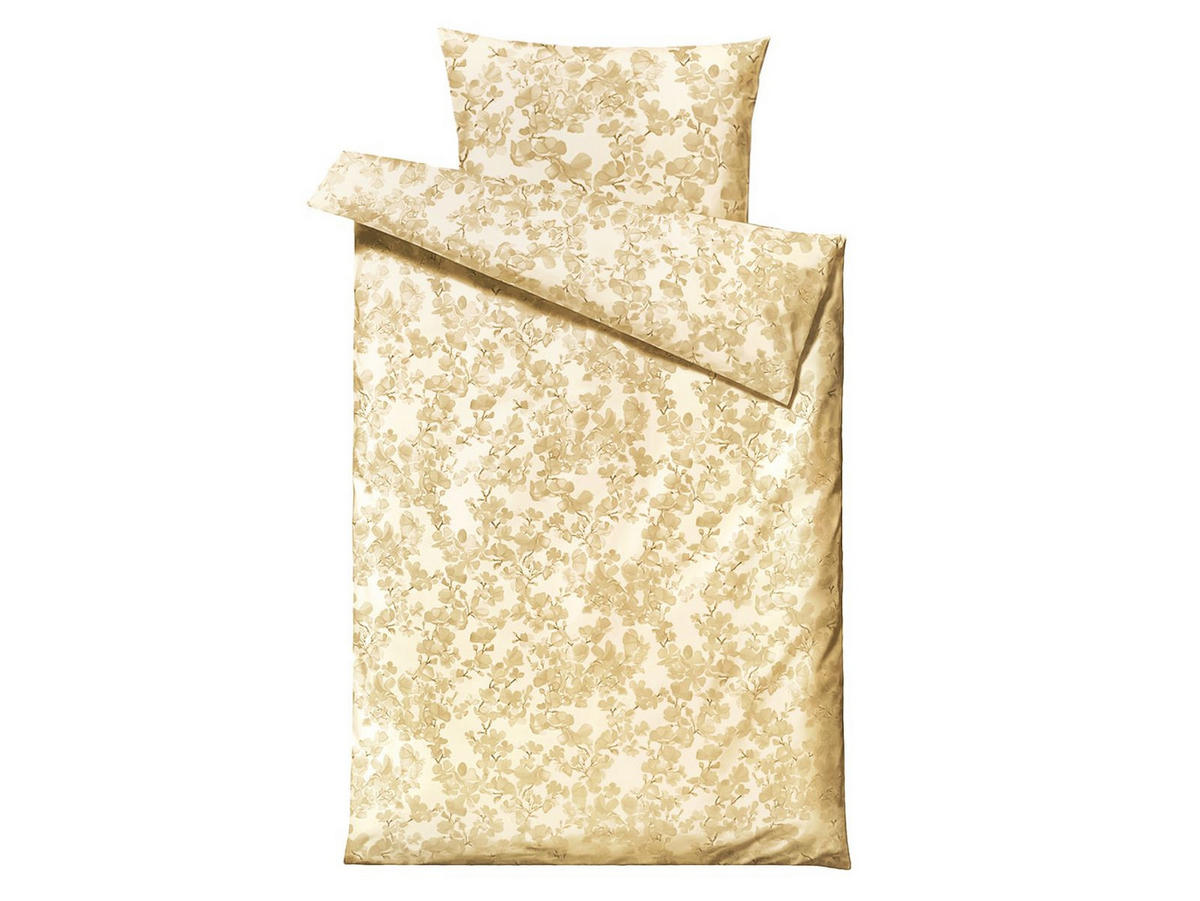 BETTWÄSCHE Blossom gelb 135/200 cm Baumwolle - Goldfarben, Textil (135/200cm) - Södahl