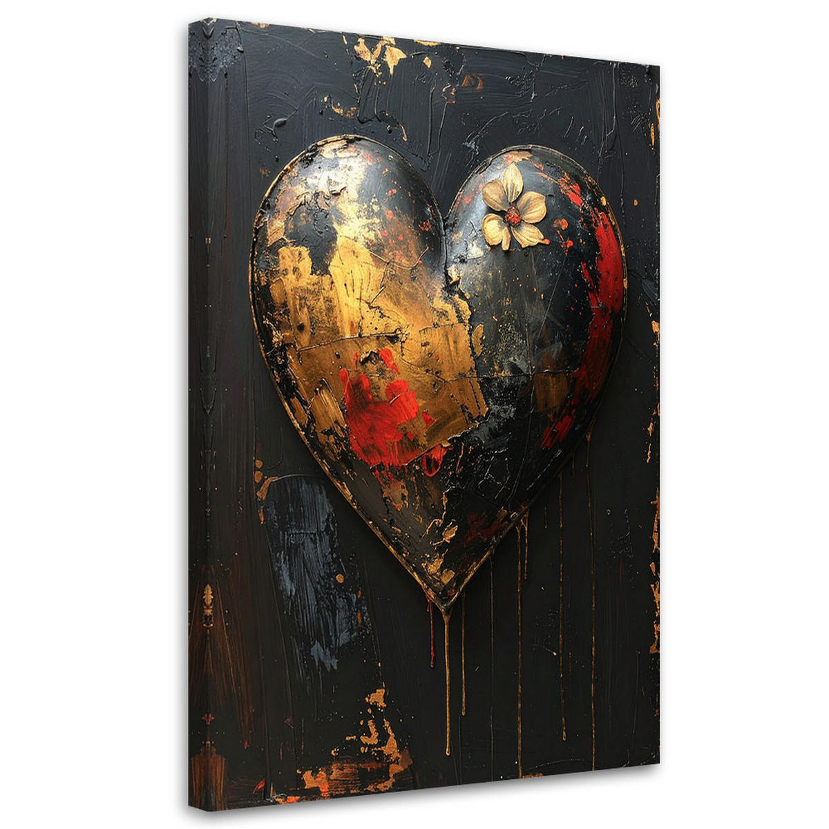 LEINWANDBILD Liebe 80x120cm - Multicolor, Textil (80/120cm) - Feeby