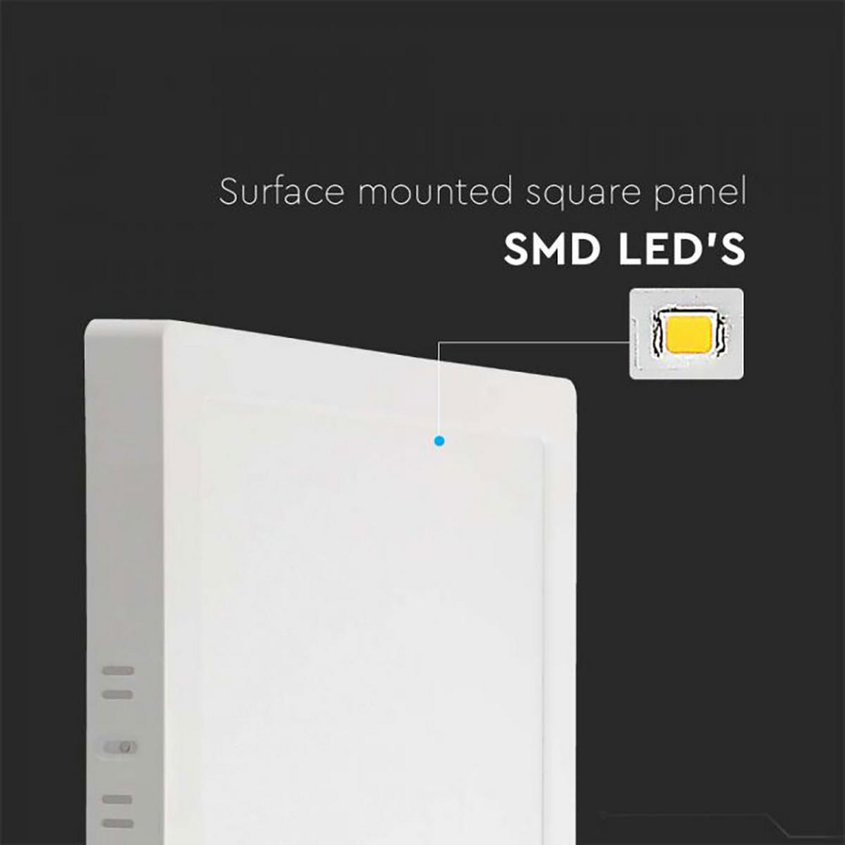 LED DECKENLEUCHTE Aufbau Weiß 6er Set - Weiß, Metall (16.7/16.7/3.1cm)