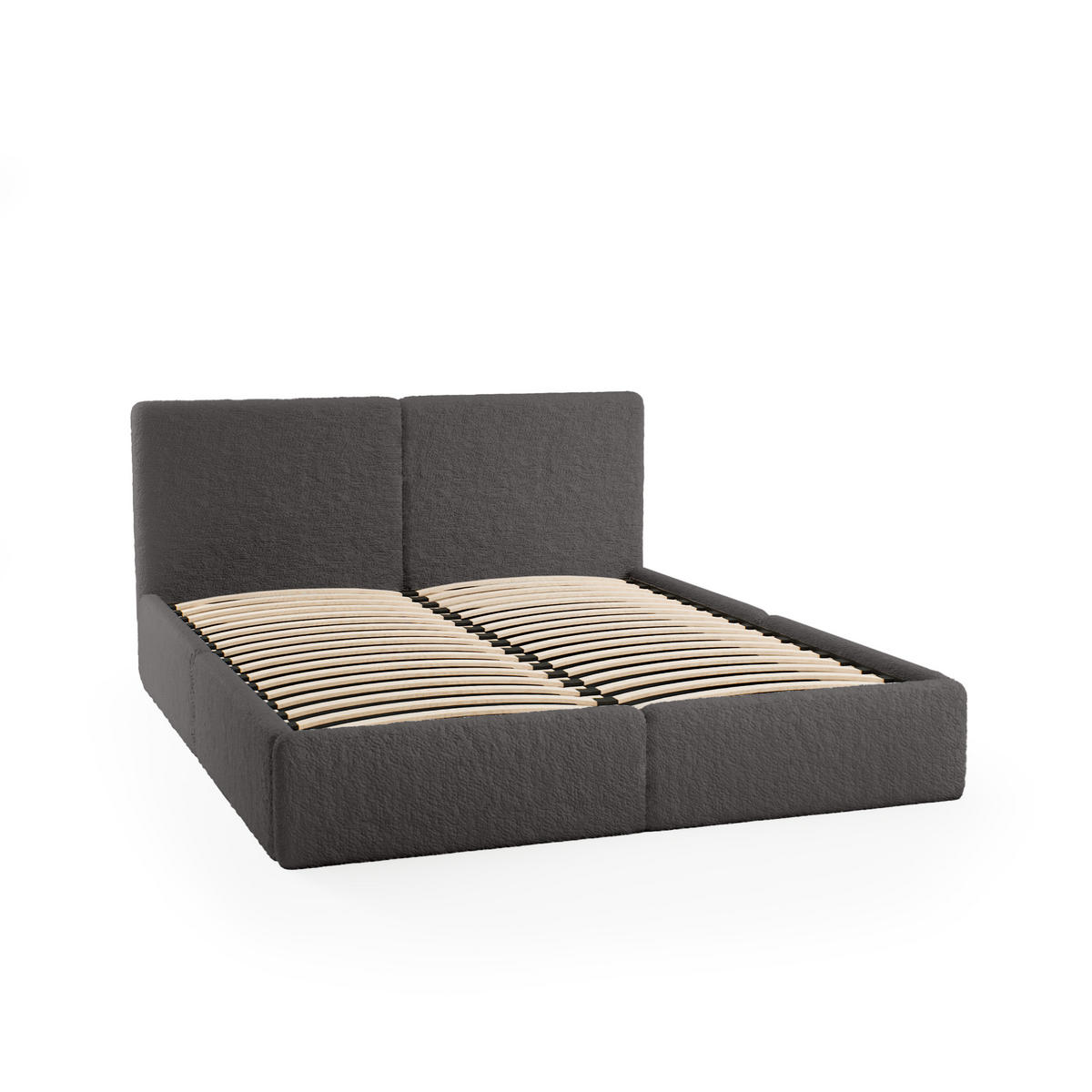POLSTERBETT Riberia Slim 140x200 cm Grau - Grau, Holz/Textil (140/200cm) - Fedve