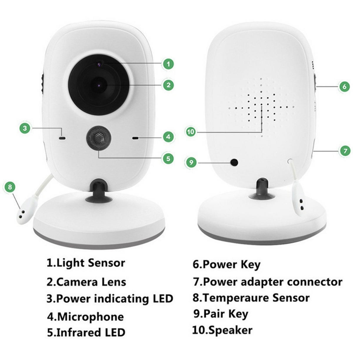 BABYPHONE, EU-Stecker, Weiß - Weiß, Kunststoff - Authentics