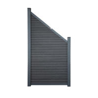 SICHTSCHUTZZAUN CALLADO PREMIUM - Paneele: Horizontal - Anthrazit, Kunststoff (95/185cm) - Home Deluxe