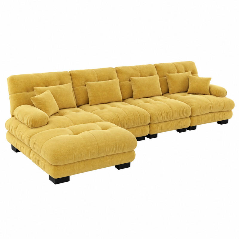Meubliv Sofa Gelb 406.1x145 cm