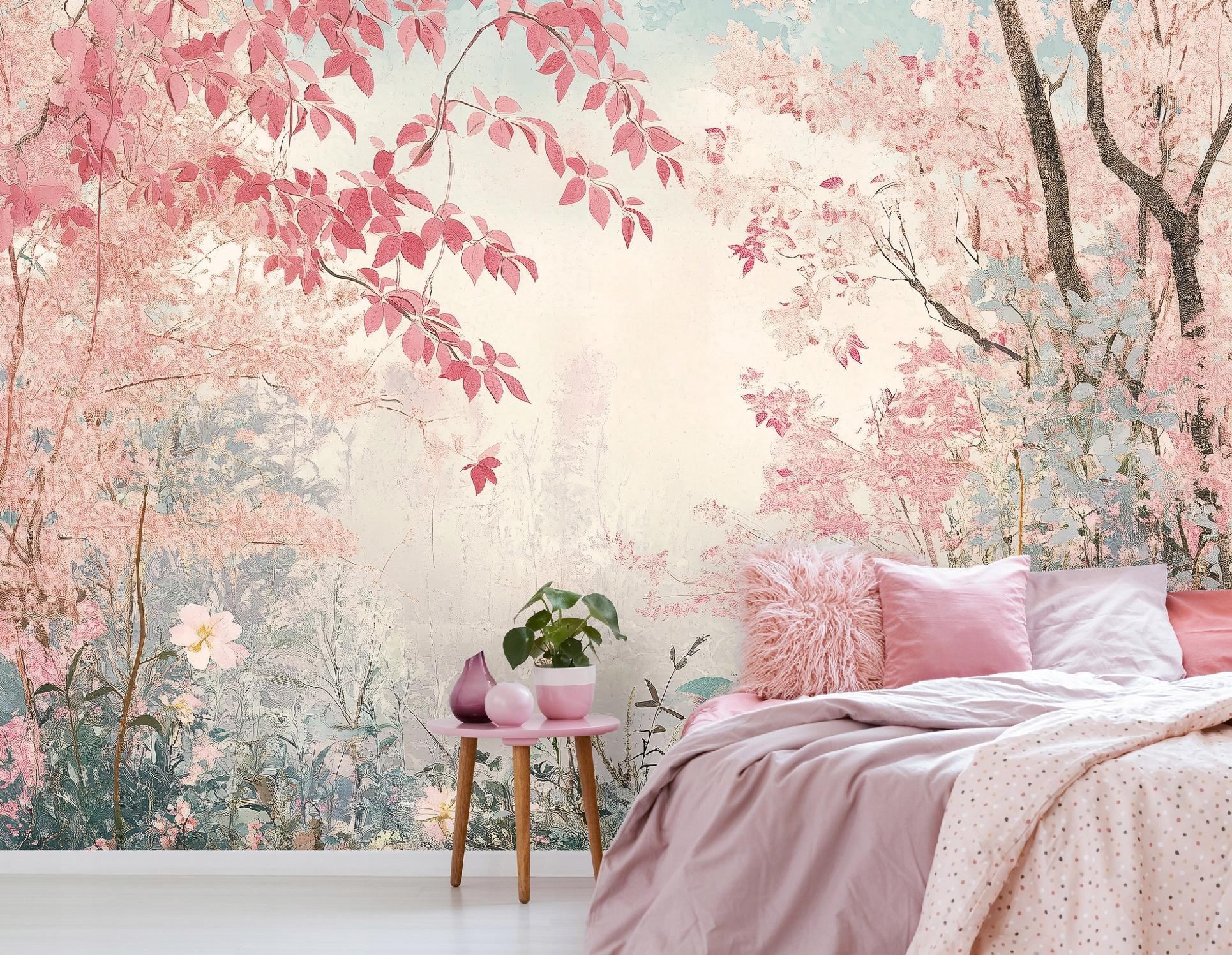 FOTOTAPETE Kinderzimmer Wald Natur Vlies Tapete 350x250 - Multicolor, Papier (350/250cm) - Wallarena