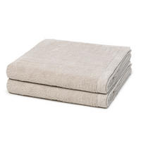 DUSCHTUCH Lifestyle 2er-Set - Beige, Textil (70/140cm) - Cawoe