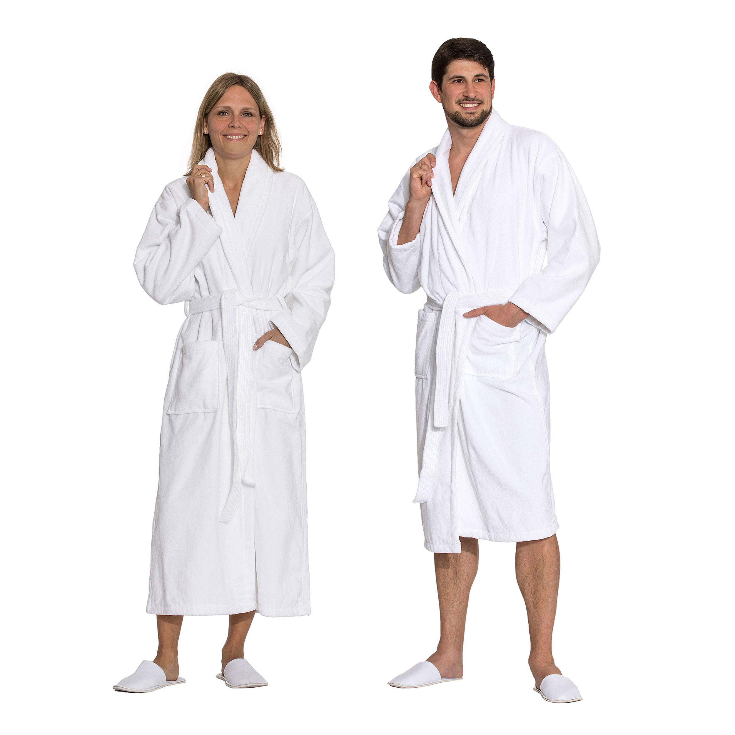 BADEMANTEL, XXL, 100% Baumwolle, Weiß - Weiß, Textil (XXLnull) - Zollner