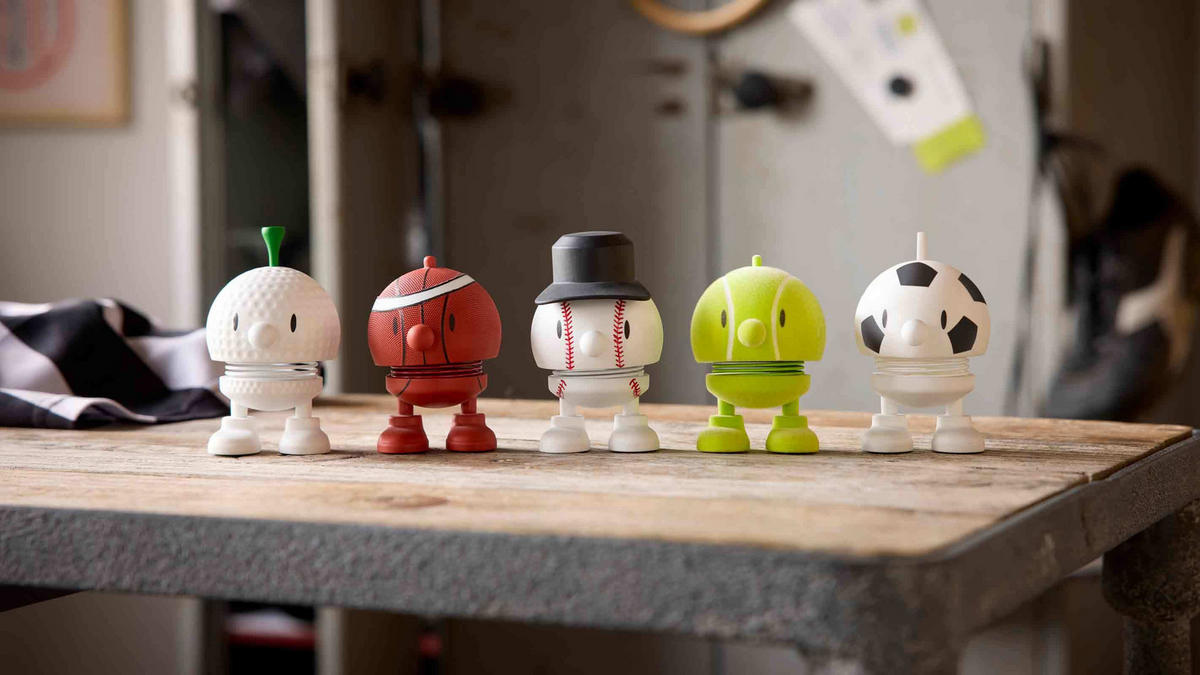 DEKOFIGUR Bumble S Baseball weiß 7,6 cm - Weiß, Kunststoff (5.8/7.6/4.5cm) - Hoptimist