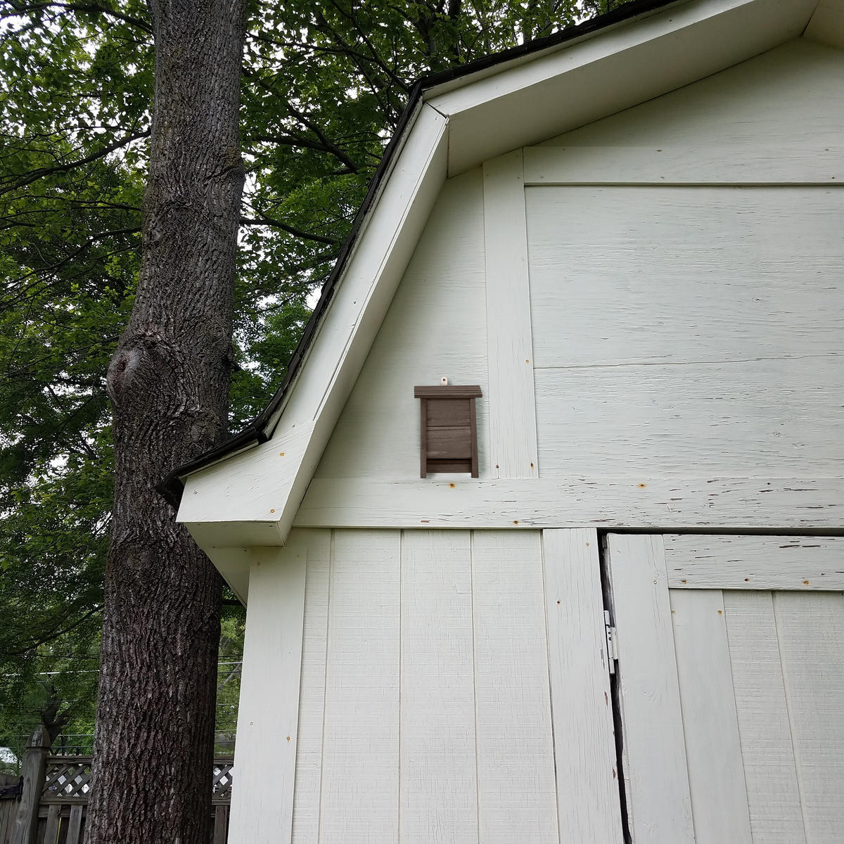 FLEDERMAUSKASTEN - Braun, Holz/Metall (18/29/6cm) - Relaxdays