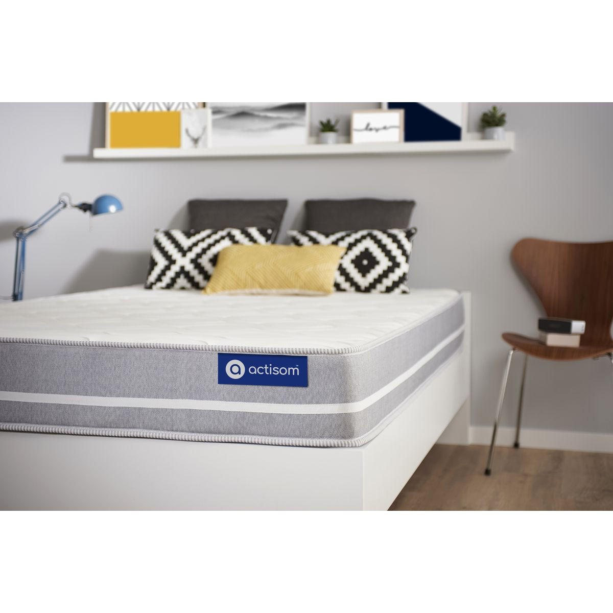 MATRATZE Actimemo touch Memory-Schaum 120 x 190 cm h1 - Weiß, Textil (120/190cm) - ACTISOM