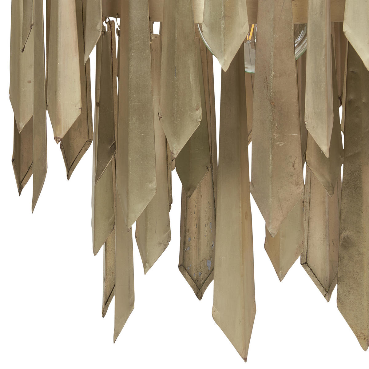 HÄNGELEUCHTE Chambal 45/45/167 cm - Messingfarben, Metall (45/45/167cm) - Beliani