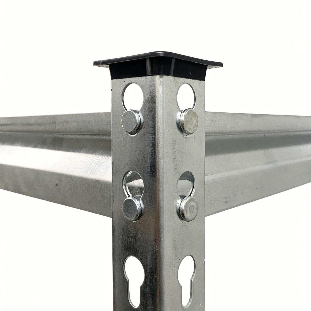 KOMPOST Silver galvaniserat stål - Silverfärgad, Metall/Plast (90/91.3/90cm) - Relaxdays