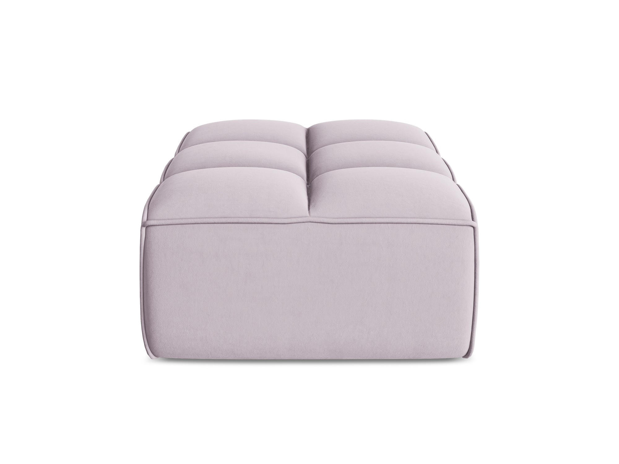 POUF Samt Stoff Violett - Lila/Flieder, Kunststoff/Textil (80/43/93cm) - Makamii