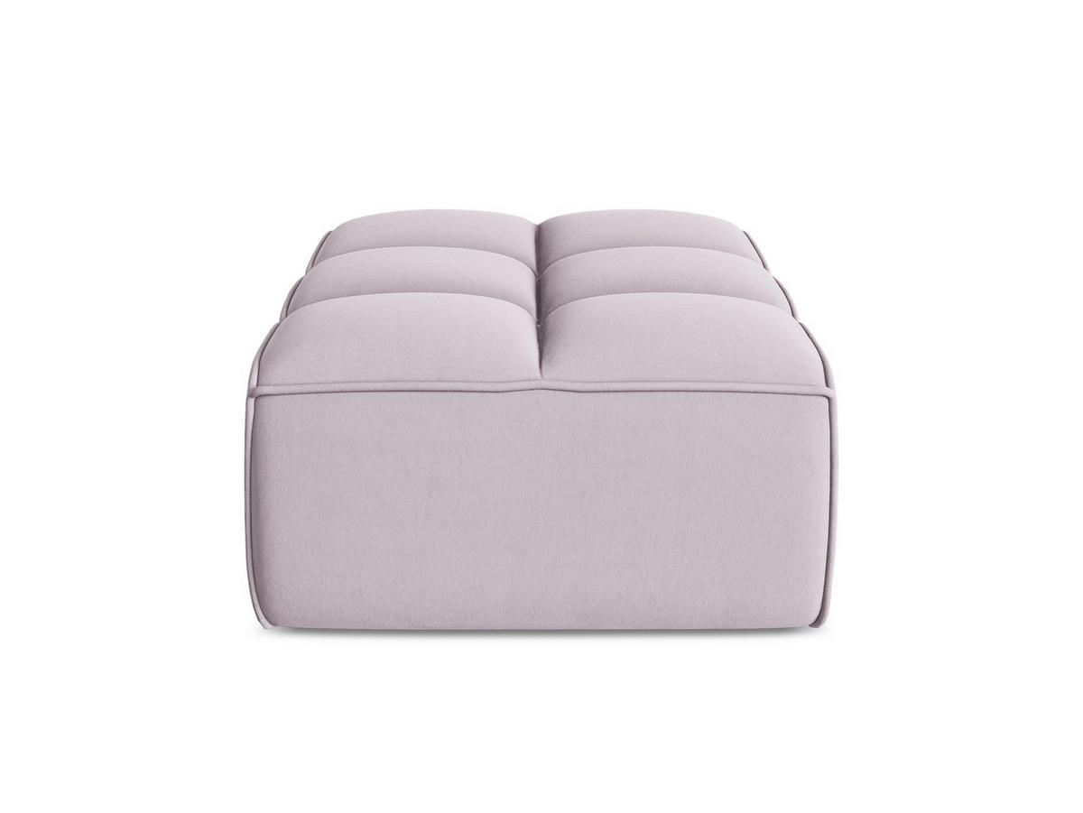 POUF Samt Stoff Violett - Lila/Flieder, Kunststoff/Textil (80/43/93cm) - Makamii