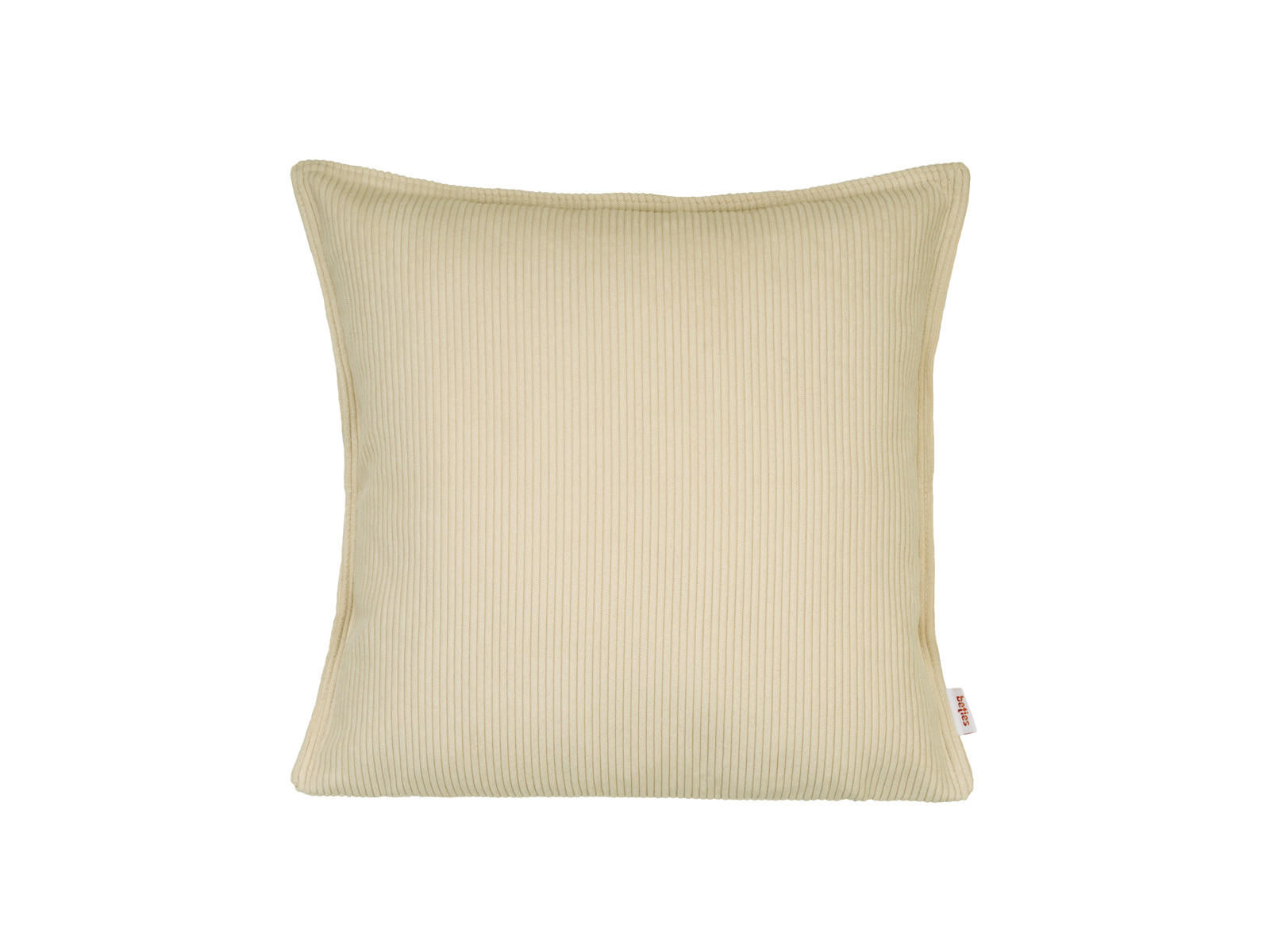 KISSENHÜLLE HYggelig No.1 kreide-beige Cord-Samt 40/40 cm - Beige, Textil (40/40cm) - beties Heimtextil