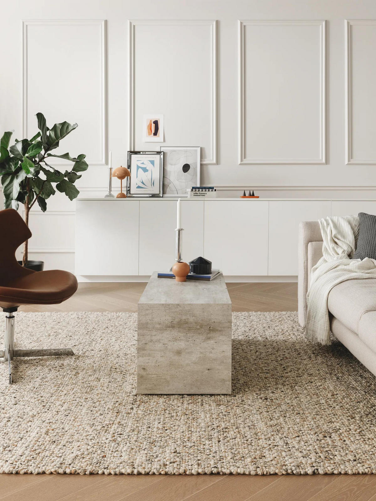 WOLLTEPPICH Patch Multicolor 120x170 cm - Multicolor, Textil (120/170cm) - benuta Pure