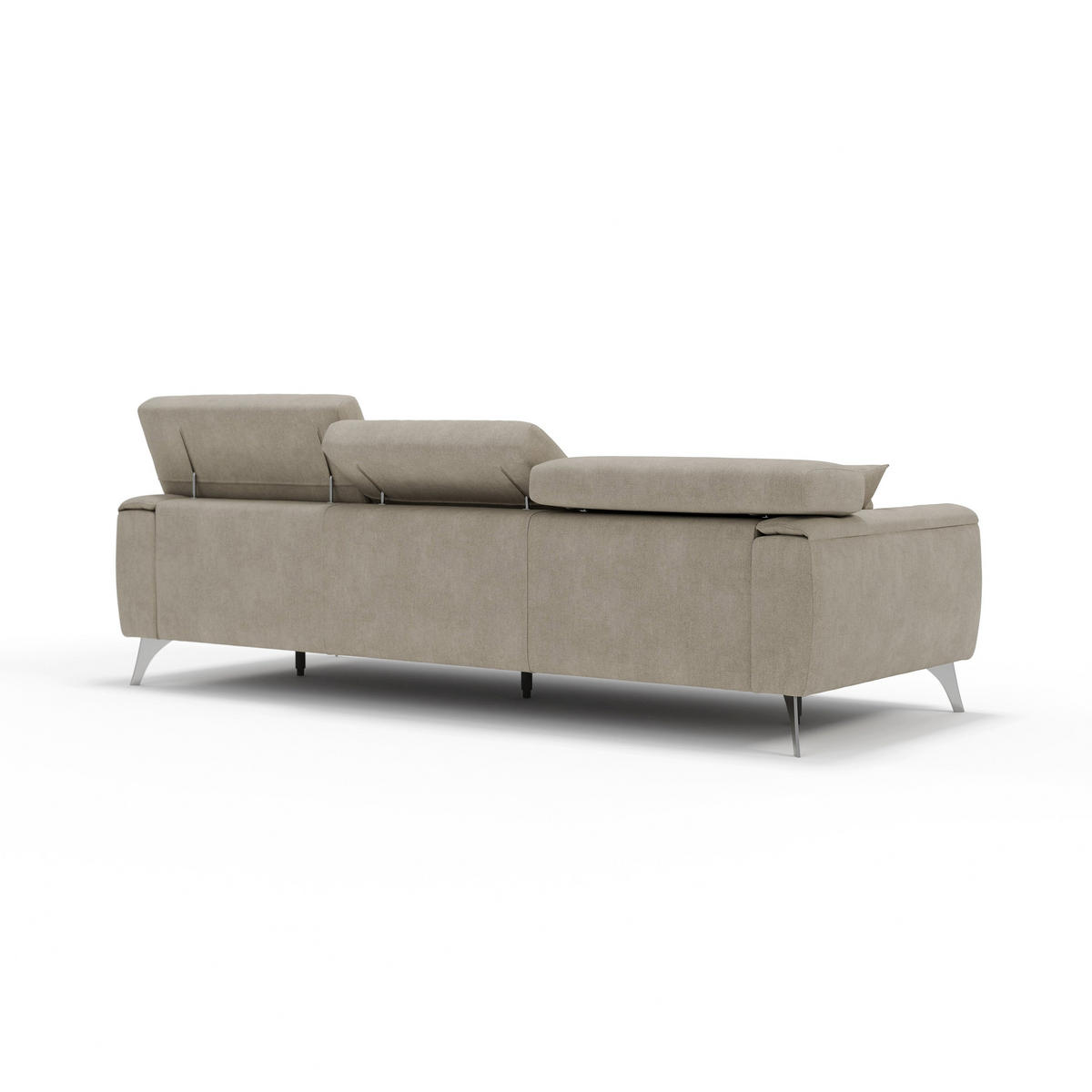 LINEARSOFA Caravaggio - Creme, Textil (244/73/102cm) - Divani.store