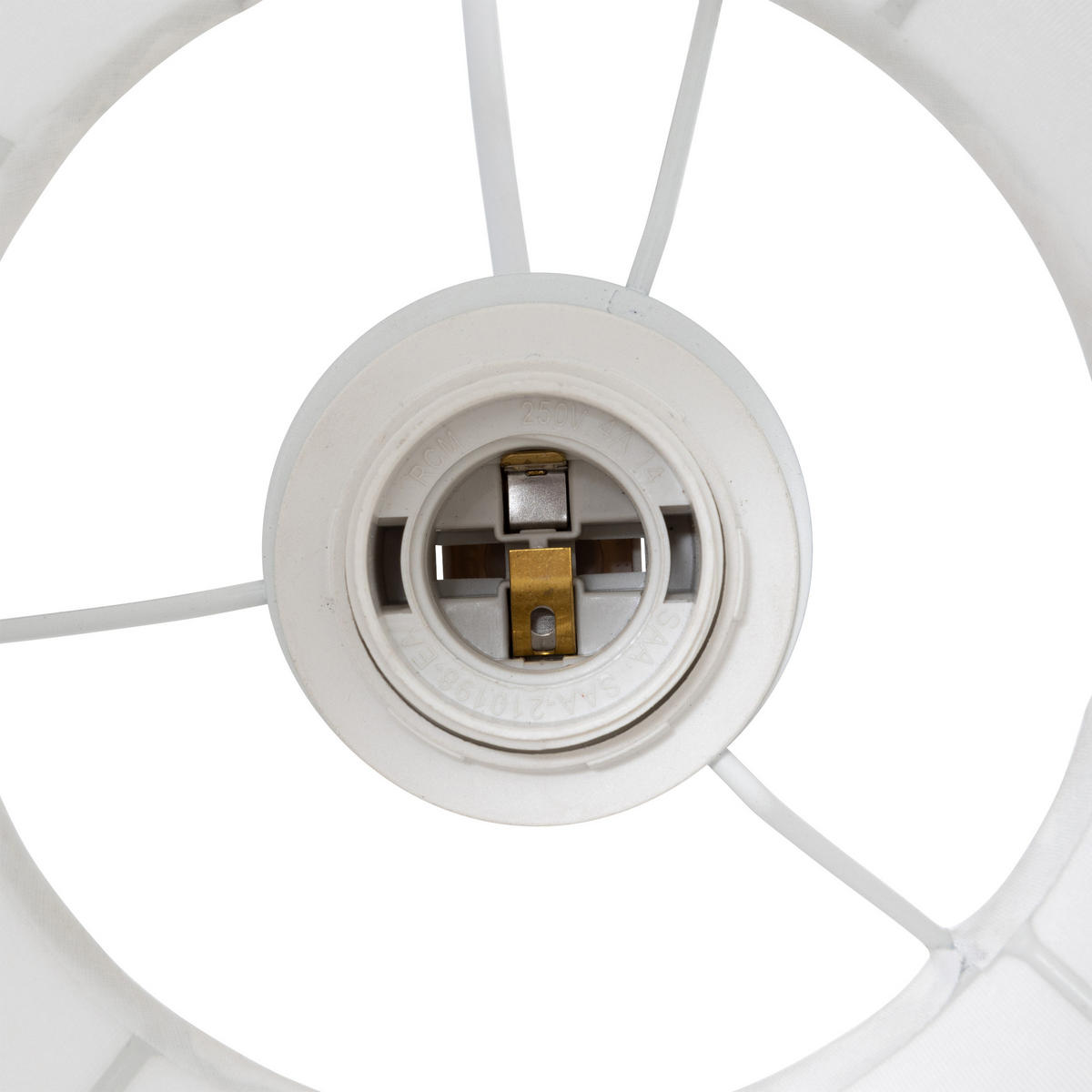 DECKENLAMPE Tobie Ø 35 cm - Weiß, Naturmaterialien (37/37/112cm) - Atmosphera Createur d´interieur