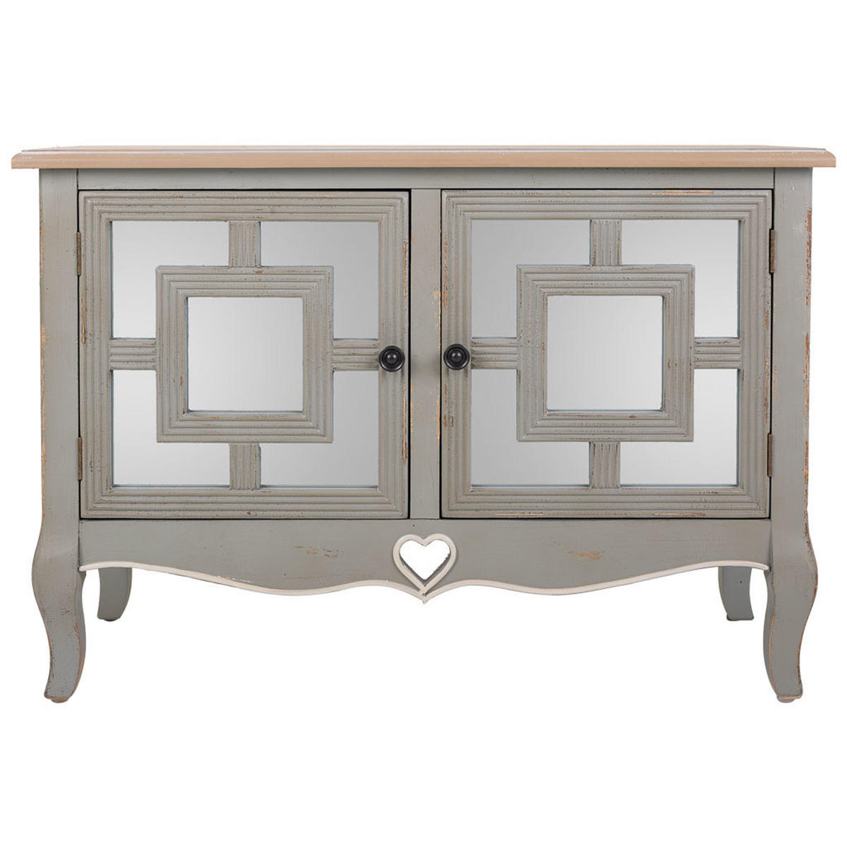 KONSOLE aus Holz 83x36x57 cm - Grau, Holz (36/83/56.5cm) - Wanderlust