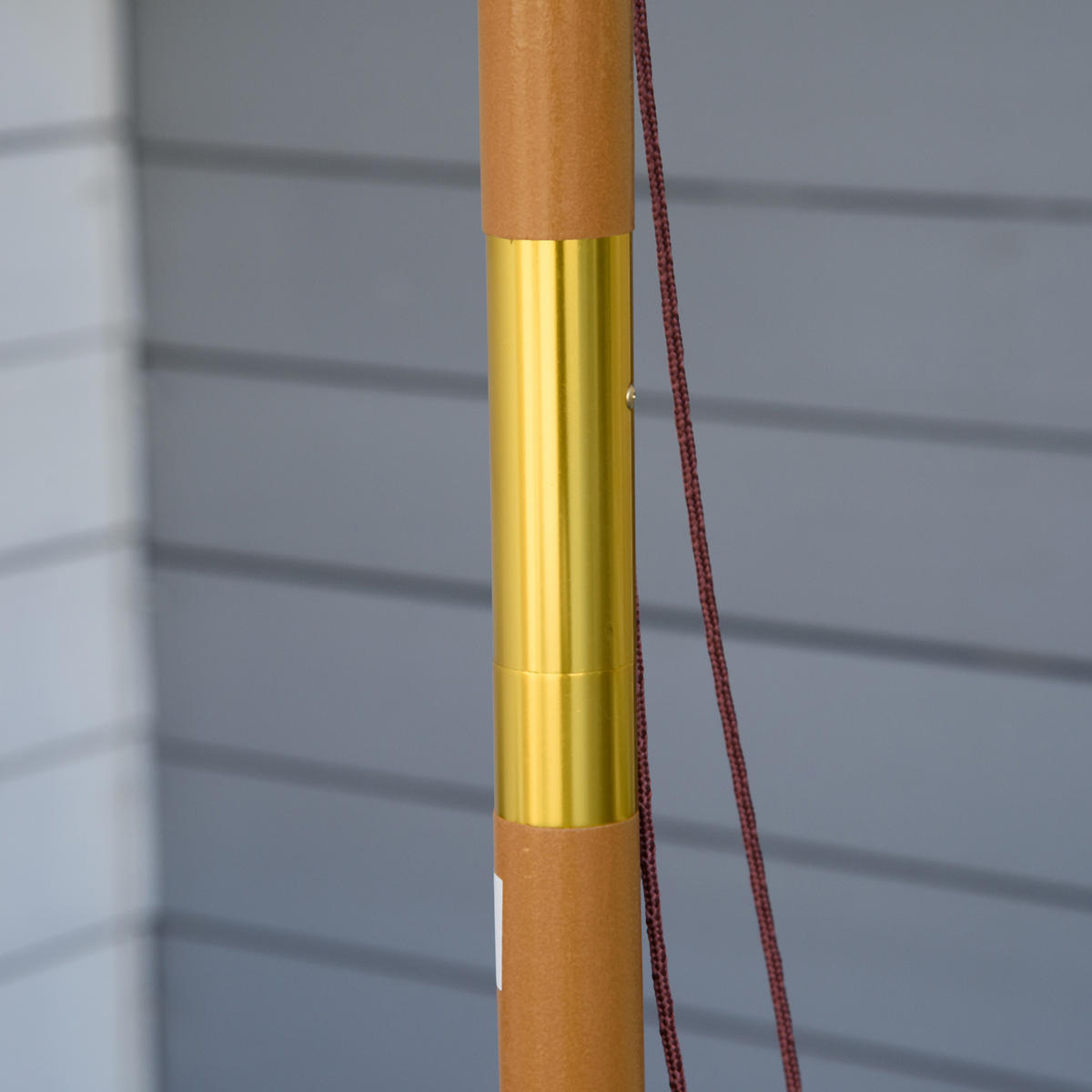 SONNENSCHIRM, Bambus, Polyester, Khaki - Braun, Naturmaterialien/Holz (300/300cm) - Outsunny