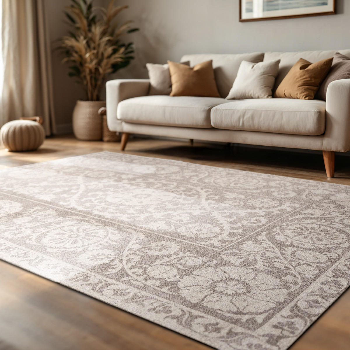 TEPPICH Boree Suzani 170/240 cm - Beige, Textil (170/240cm) - Louis De Poortere