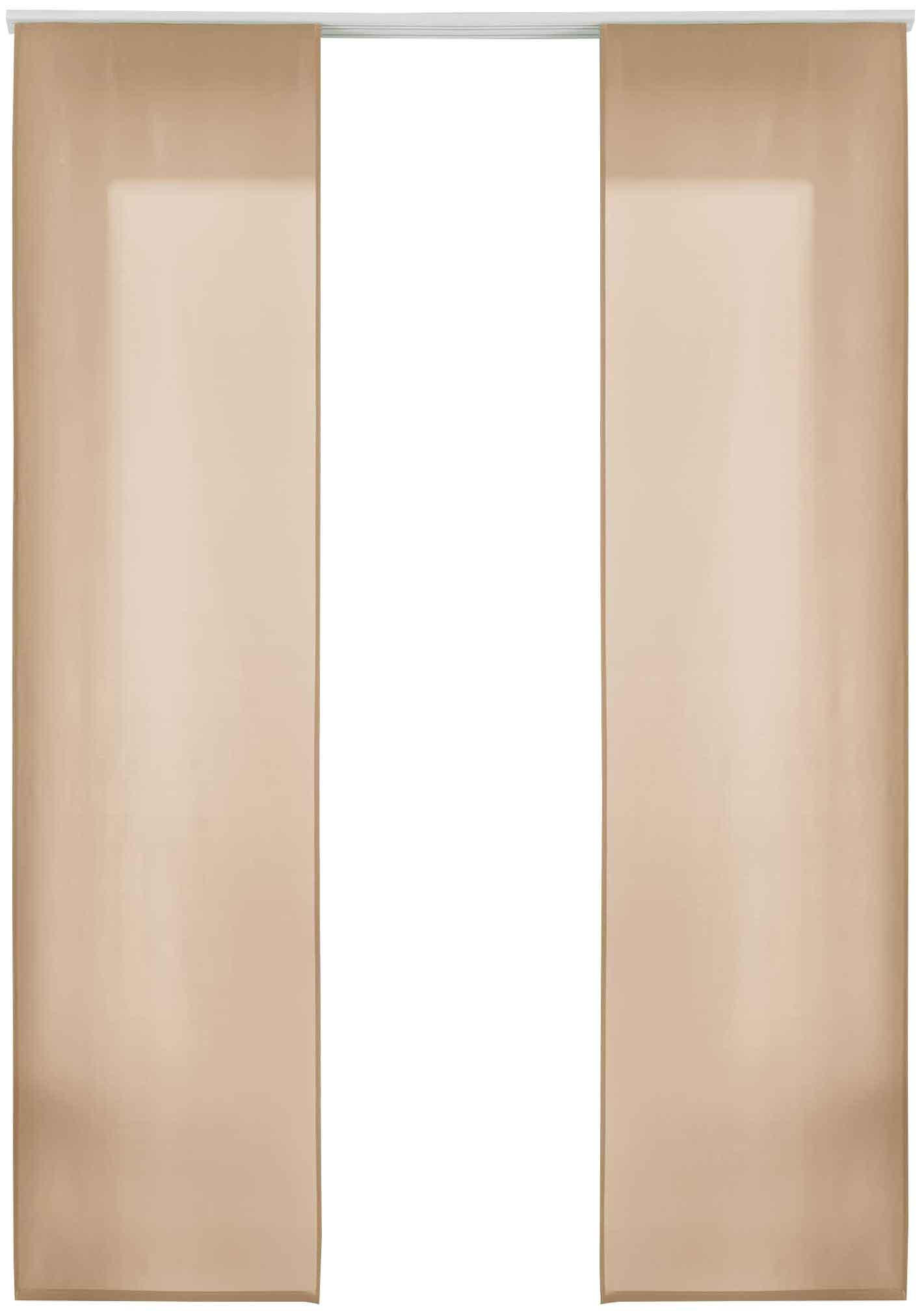 VORHANG 2ER SET HxB 245x60 cm Sand - Sandfarben, Textil (60/245cm) - Gardinenbox