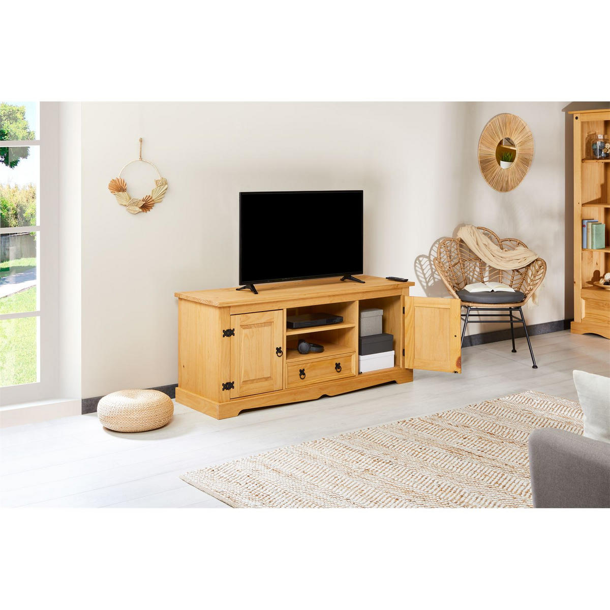 LOWBOARD TEQUILA - Braun, Holz (140/61/47cm) - IDIMEX