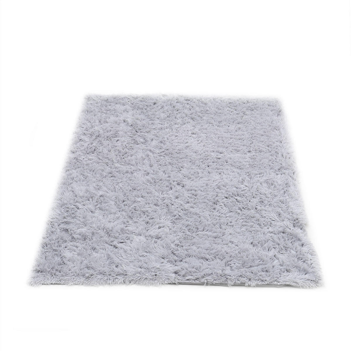 KUSCHELDECKE Decke Plüsch Kunstfell aus Polyester in Hellgrau Rechteckig Besonders wärmend Komfort trifft Stil 160 x 130 cm - Hellgrau, Textil (130/160cm) - Livingandhome