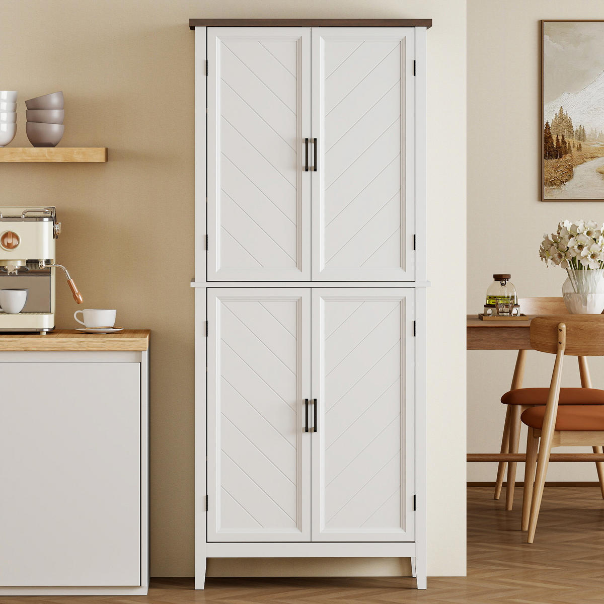 HIGHBOARD DE-11326 6 Ebenen Weiß - Weiß, Holzwerkstoff (40/178.5/76cm) - ComfortXL