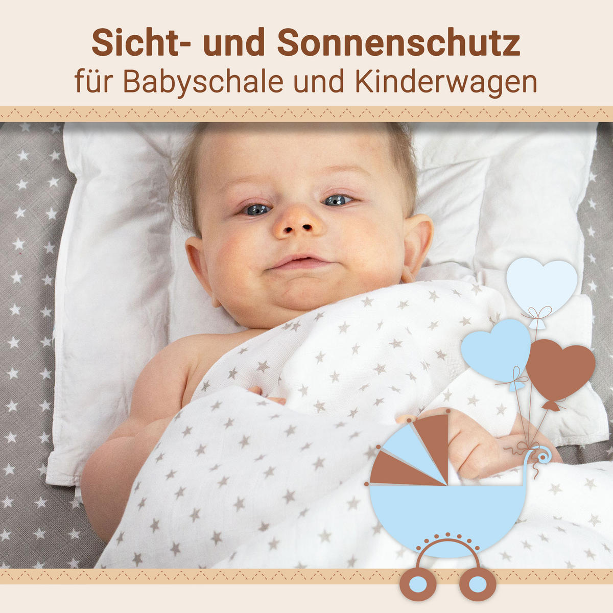 SPUCKTÜCHER, 2er-Set, 120x120 cm, 100% Baumwolle, farblich sortiert - Multicolor, Textil (120/120cm) - Zollner