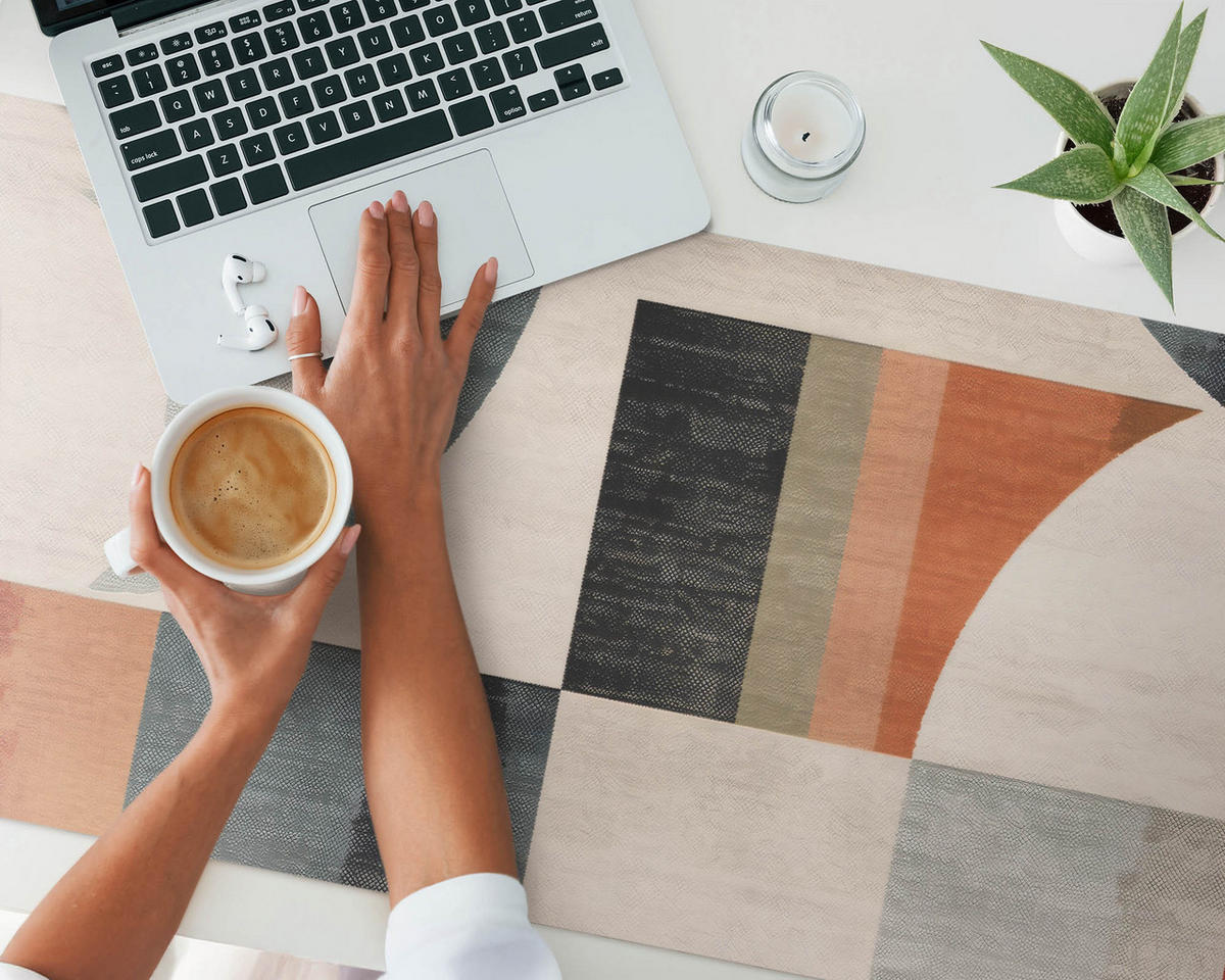 SCHREIBTISCHUNTERLAGE 120x60 cm Beige - Beige, Kunststoff (120/60/1.6cm) - Wallfluent