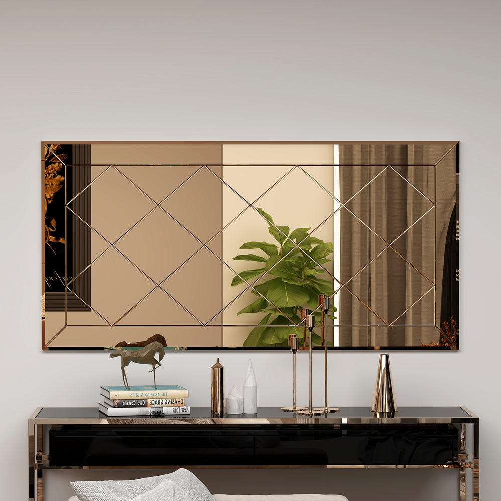 SPIEGEL Pauli Bronze 60x120cm - Bronzefarben, Holzwerkstoff (120/60/2.2cm) - moebel17