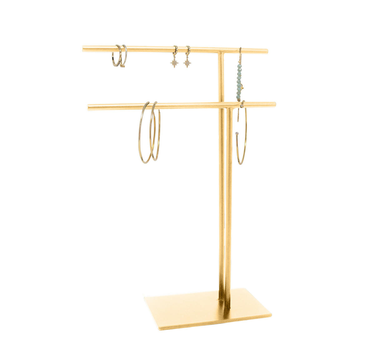 SCHMUCKSTÄNDER Butik aus Eisen in Gold 25/18,5 cm - Goldfarben, Metall (19/7/25cm) - LaLe Living