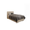 POLSTERBETT Zaira 90x200cm – Elegantes Polsterbett für modernen Wohnstil , Taschenfederkernmatratze Pocket (19cm), beige - Beige, Holz - Panda Möbel