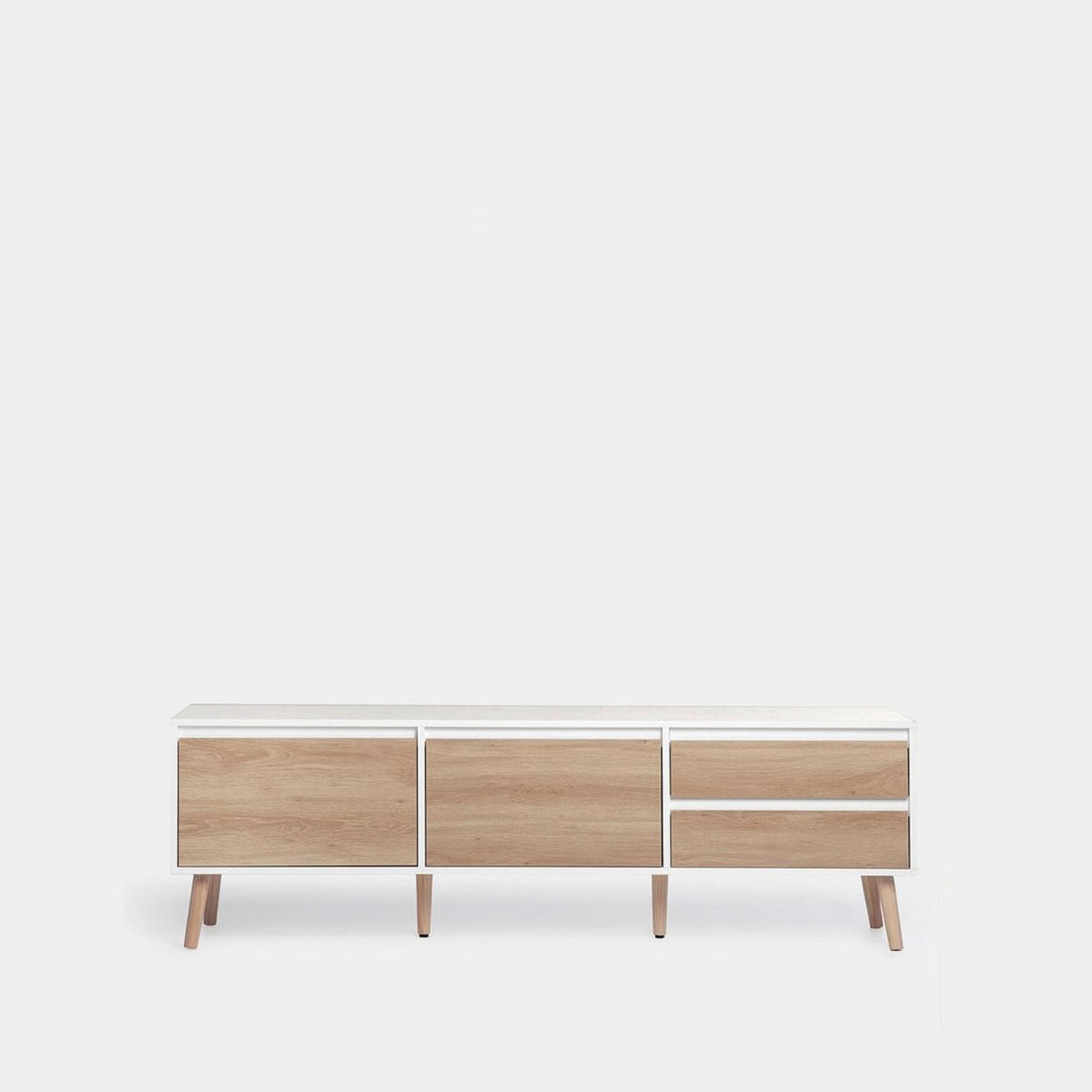 TV-ELEMENT Kemi Zweifarbig 160 cm x 51 cm - Multicolor, Holzwerkstoff (160/51/40cm) - Klast Home