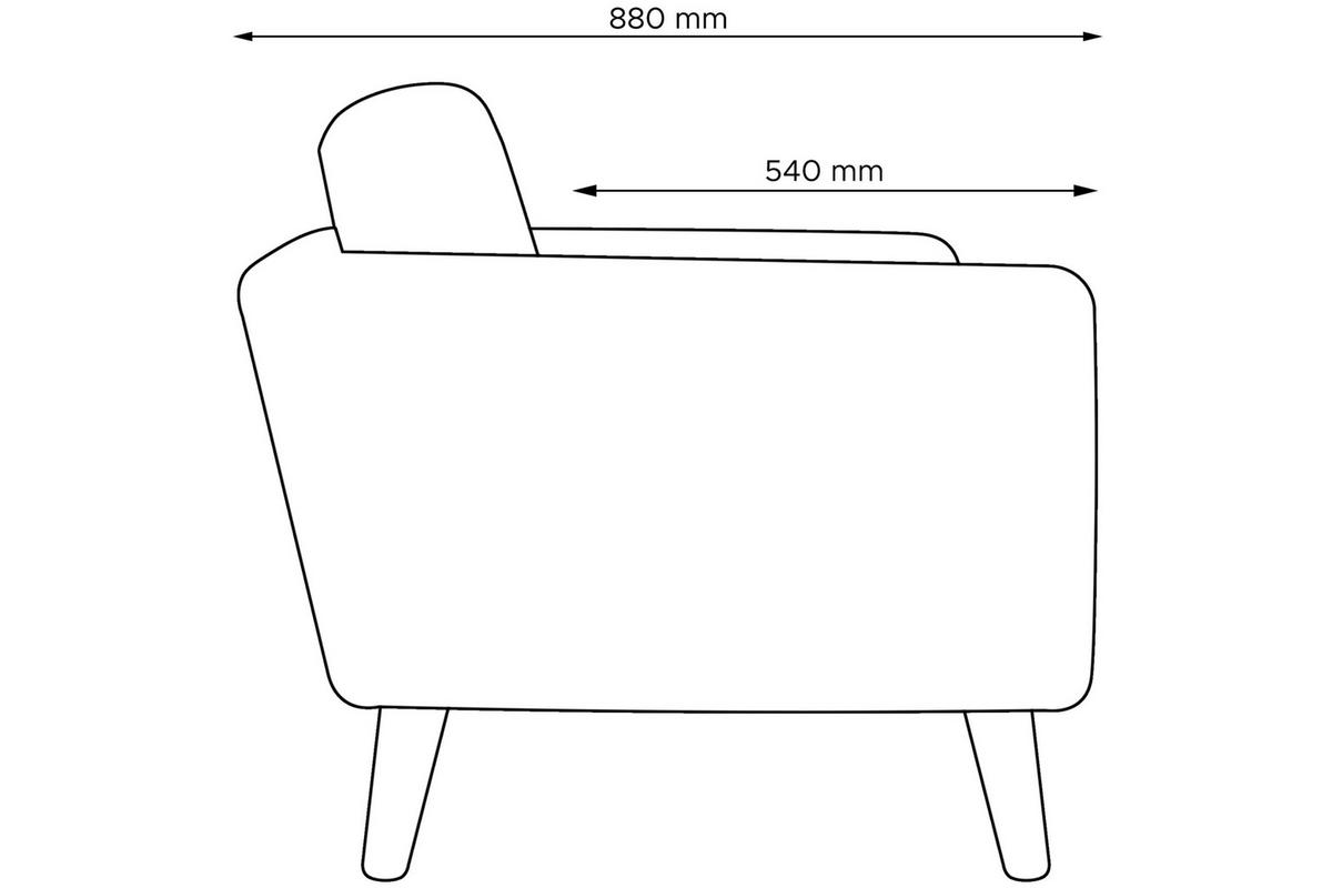 SESSEL TAGIO Massivholz-Beine, grau - Braun/Grau, Buchenholz/Textil (86/80/88cm) - KONSIMO®