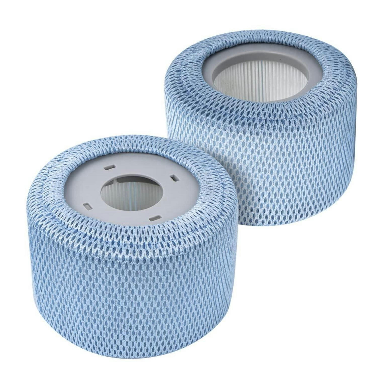 FILTERKARTUSCHEN 2-teiliges Set mit Schutznetzen für Mspa Whirlpools - Hellblau, Kunststoff (10.2/10.2/13.5cm)