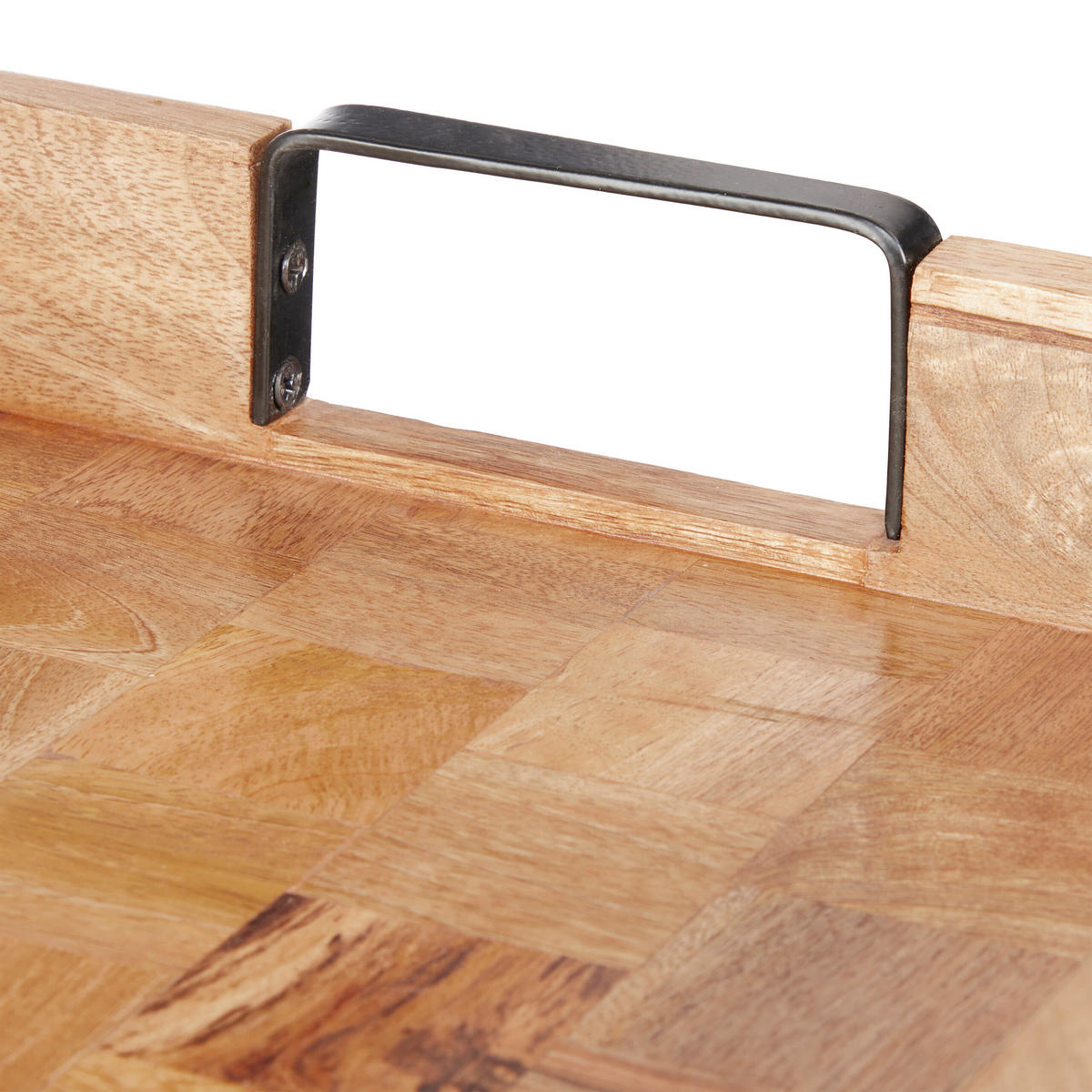 TABLETT - Hellbraun, Holz/Metall (35/7.5/35cm) - Relaxdays