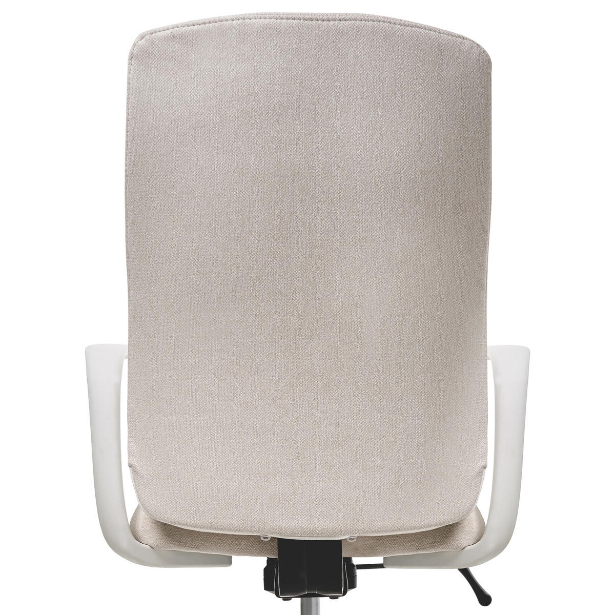 BÜROSTUHL Beige Captain - Beige/Weiß, Textil (62/100/58cm) - Beliani