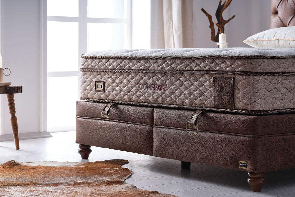 BOXBETT Comfizone Set 140x200 - Braun, Holz/Metall (140/200cm) - Bambi