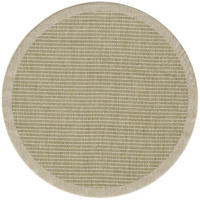 TEPPICH Outdoor Flachgewebe Uni-Farbe Polypropylen Balkon Grün Rund 160x160 - Grün, Textil (160/160cm) - KADIMA DESIGN