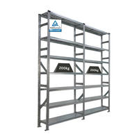 FACHBODENREGAL Proximo Stecksystem 250x240x32cm 7 Ebenen Beidseitig nutzbar Verzinkt - Silberfarben, Metall (240/250/32cm) - PROREGAL