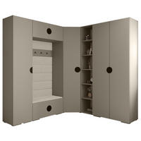 GARDEROBEN-SET 236,7/231,7/47 - Kaschmir/Beige, Holz/Kunststoff (181.7/236.7/47cm) - Abiks Möbel