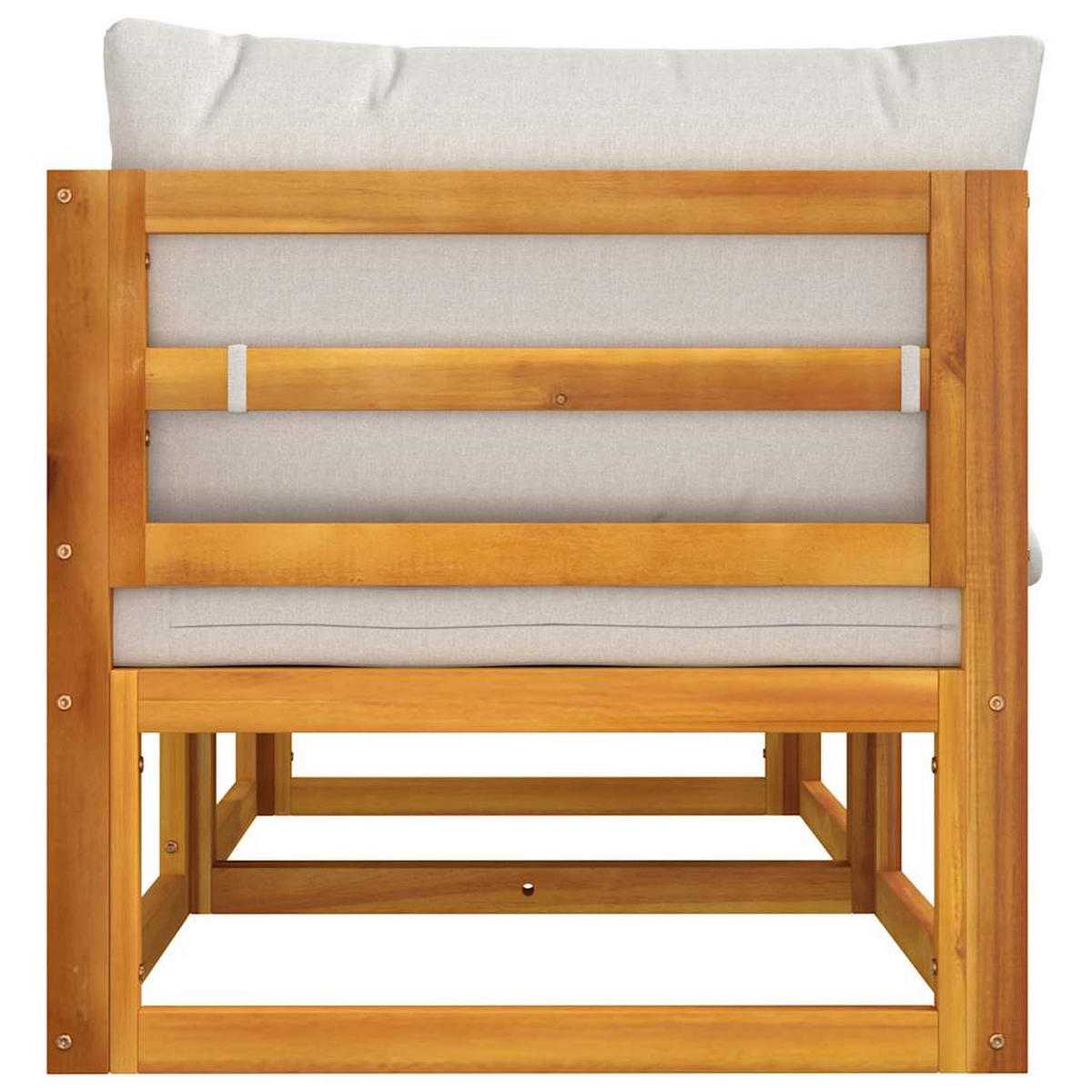 GARTENSOFA SYLOU 141/65/70.5 cm （2-SITZER） - Grau, Holz (141/65/70.5cm) - ZMH