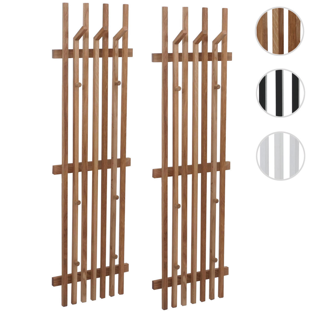 GARDEROBENPANEEL Eiche Dekor - Eiche Wotan, Holz (40/135/11cm) - MCW